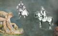 божественный геометр, изображения Рыцаря и Аристократа, Ньютон 1702