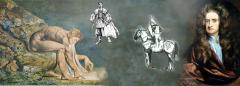 божественный геометр, изображения Рыцаря и Аристократа, Ньютон 1702