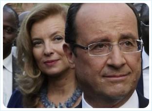 Франсуа Олланд и Валери Триервейлер 