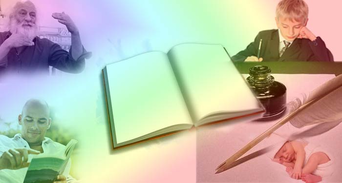 люди оазных возрастов вокруг стола работают с книгами